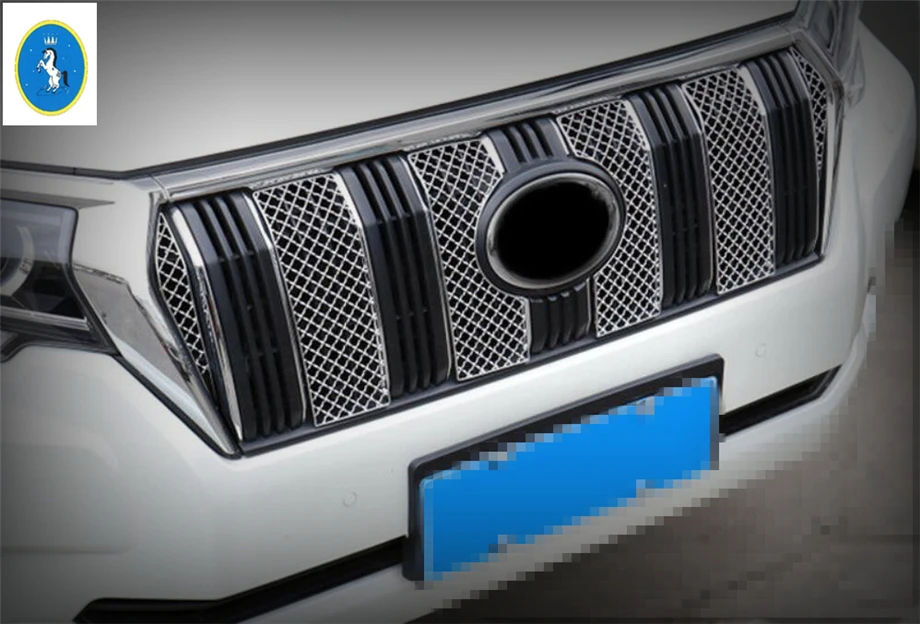 Yimaautotrims авто аксессуар Передняя решетка гриль крышка отделка Подходит для Toyota Land Cruiser Prado FJ150 /Сотовая модель
