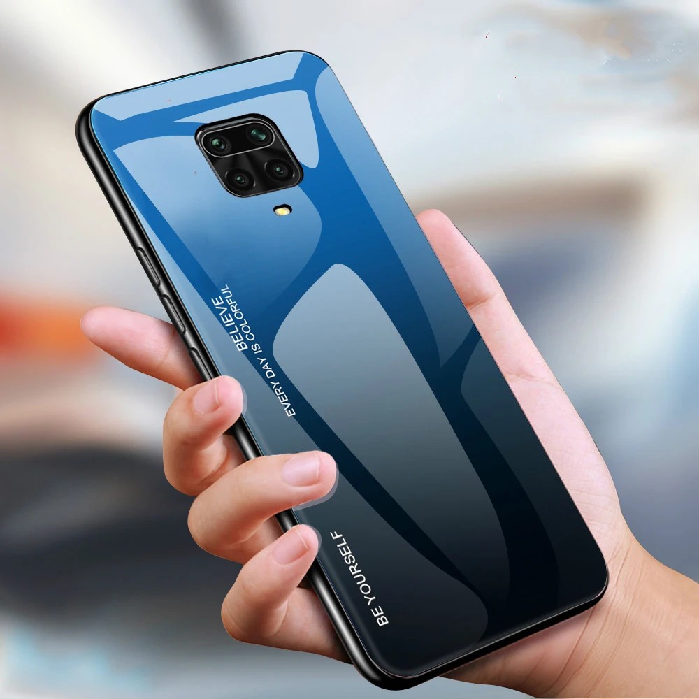 Gradient Glass Case For Xiaomi Redmi Note 9S Note 9 Pro Max Case silicone edge tempered glass back phone cover For Note 8T 8 Pro Gradient Glass Case For Xiaomi Redmi Note 9S Note 9 Pro Max Case silicone edge tempered glass back phone cover For Note 8T 8 Pro
