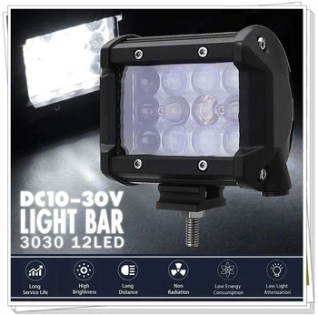 

Waterproof Daylight Running Lamp 12LEDs 36W Exerior Work Light Car Headlight Off Road Fog Lamp RV Camper Accessories Universal