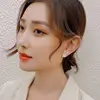 2024 New Arrival Stud Earrings Fashion Opal Women Classic Korean Cute Little Rabbit Retro Simple Female Jewelry 3