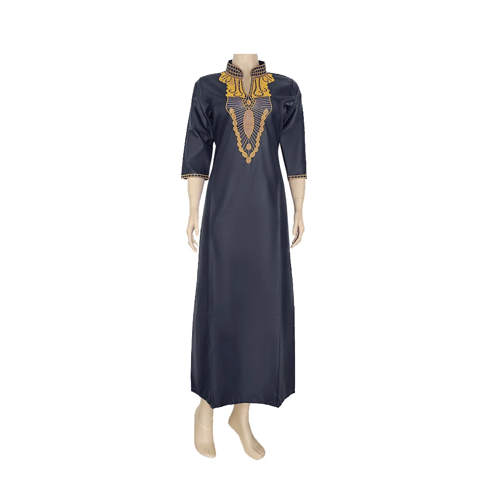 Бесплатная доставка Abaya Африканский халат батик ткань Женская Вышивка кафтан