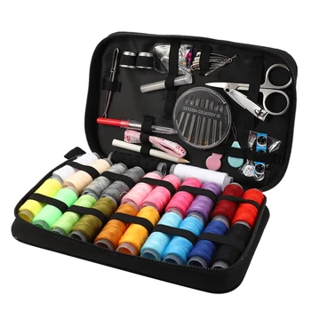 

Sewing Kit for Adults,Home, Travel, Sew Repair, - 91Pc Deluxe Mini Sewing Supplies Set with Thread and Needle, Stitch Ripper, Bu