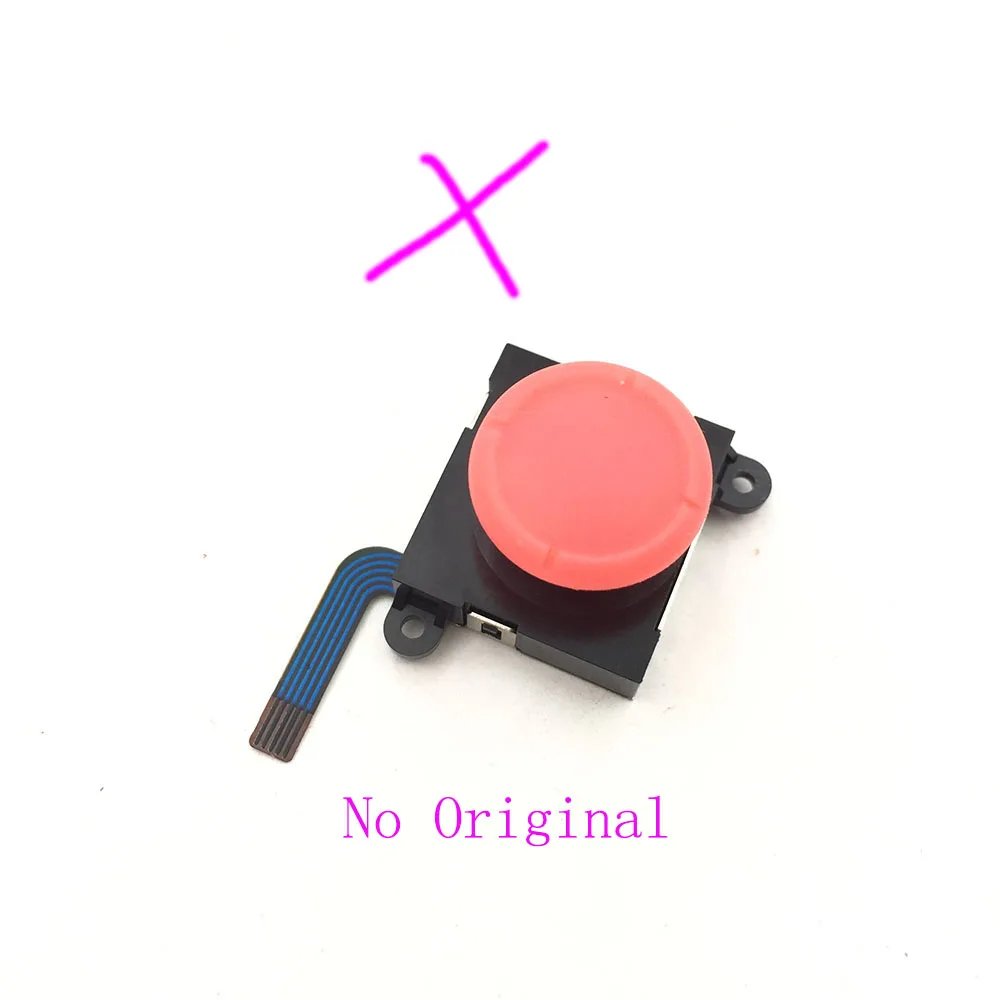 И OEM на выбор 3D аналоговый датчик джойстик для переключателя NS Joy-Con& Swith Lite контроллер - Цвет: No Original Neon Red