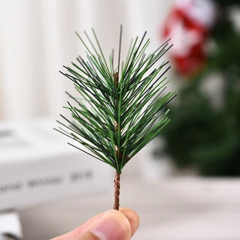

10pcs Artificial Plants Pine Tree Flower Branch For Christmas Tree Party Home Decoration Accessories Diy Scrapbook Home Decor