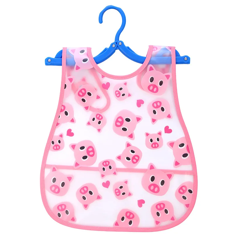 Waterproof Cartoon Baby Bibs EVA Newborn Bandanas Feeding Toddler Scarf Burp Cloths Girls Boys Saliva Towel Print Apron 0-6Y cool baby accessories