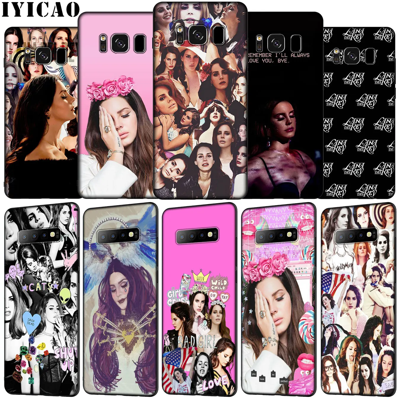 Мягкий силиконовый чехол для телефона IYICAO Lana Del Rey LDR Samsung Galaxy S20 Ultra S10e S9 S8 Plus S6 S7 Edge