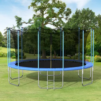 

6 U-shaped big legs Trampoline Lightweight Removable Wear-resistant Durable Equipment With Enclosure Net Safe Sports Trampoline