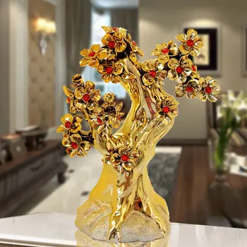 

Light luxury modern ceramic creative wealth tree home decoration arts and crafts handmade room decoration accessories