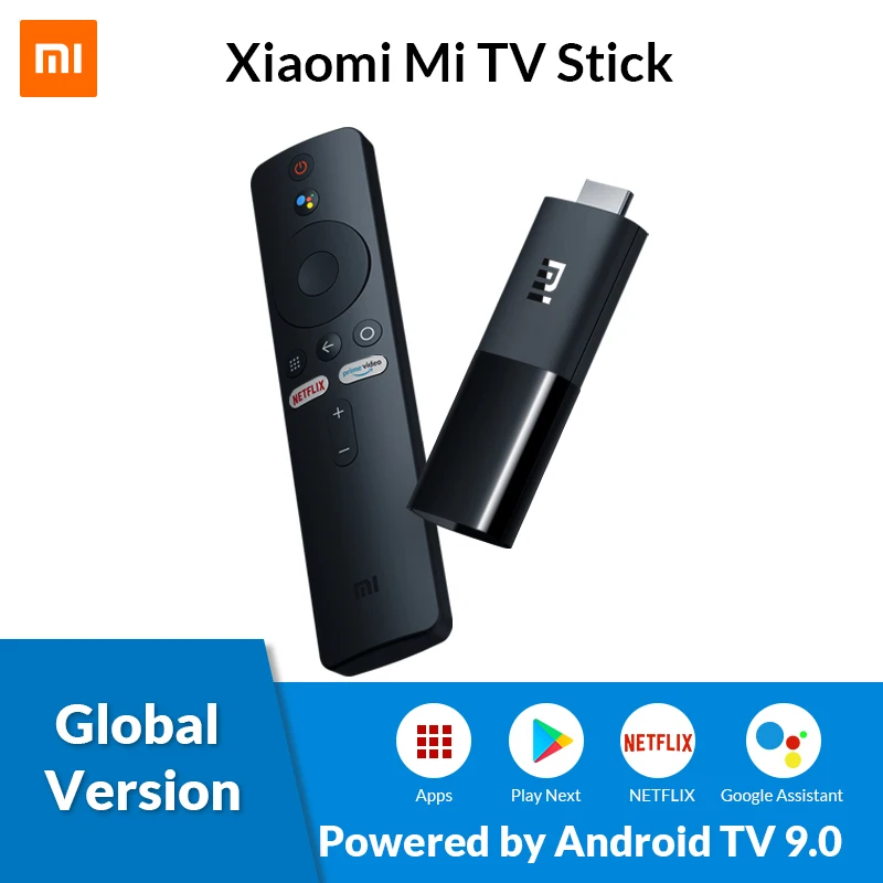 Глобальная версия Xiaomi Mi TV Stick Android 9 0 Quad core Dolby DTS HD Двойное декодирование Google Assistant