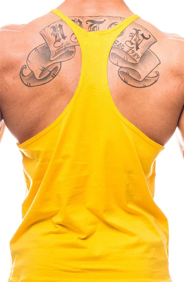 Palestra Muscle Fitness Training Running Vest abbigliamento canotta Mens Bodybuilding canottiere senza maniche moda allenamento canottiera - immagine 4