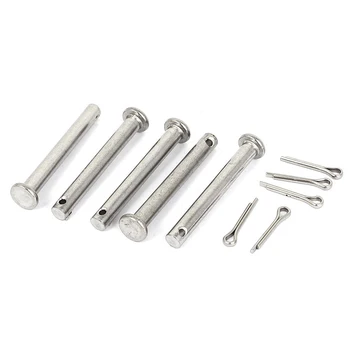 

M5 x 40m Flat Head 304 Stainless Steel Clevis Pins Fastener 5 Pcs
