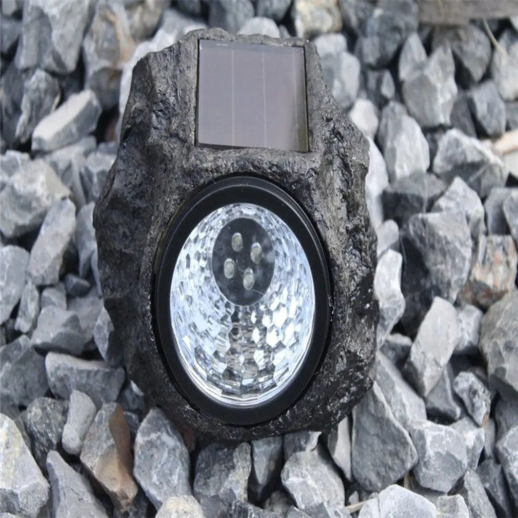 

ICOCO Solar Stone Lamp Solar Path Paver Stones Waterproof Durable Solar LED Light For Garden Paths And Stairs
