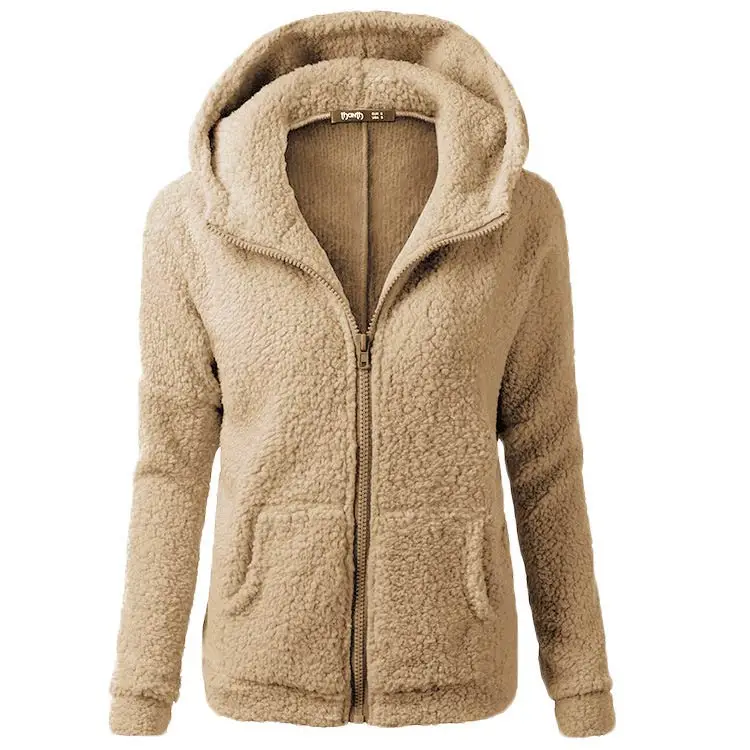Зимнее пальто женские толстовки Меховая куртка Женская толстовка модная однотонная верхняя одежда на молнии пальто женские толстовки, худи kpop