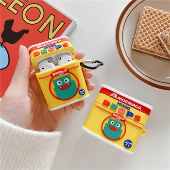 

Cute Candy Box Case For Airpods 2 1 Wireless Bluetooth Headset Silicone Cover Earphone Protective Cases for Airpods Pro 2 1