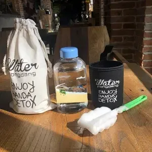 Whale Cup 600ML Frosted Glass Mup Leak-Proof Fashion Mineral Water Bottles  Drinkware Camping Travel Easy to Carry Sport Bottle C3