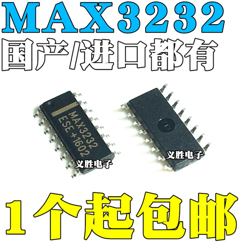 15 pçs/lote MAX3232 MAX3232ESE MAX3232CSE RS-232 SOP16 | Электронные компоненты и принадлежности
