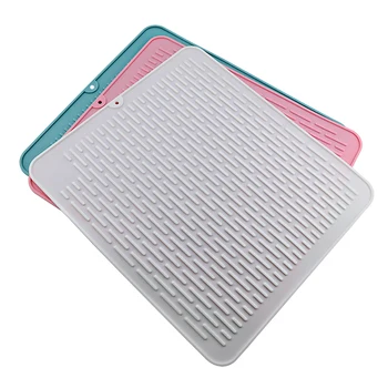 

Foldable Silicone Drying Mat Heat Insulation Pot Holder Protector Dish Cup Draining Mat Pad Table Placemat FPing