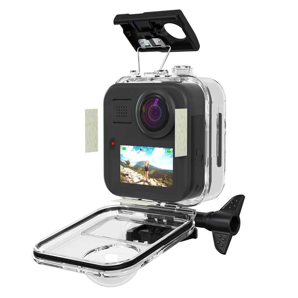 Case à Prova Água para Gopro Caixa de Habitação para go Herói Touch Dwaterproof Underwater Proteção Toque Pro 360 Câmera Acessórios 8 Max - Image 3