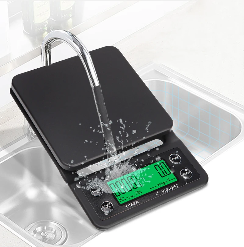 Haushalt Drip Kaffee Skala mit Timer 0,1g Hohe Präzision Elektronische Waagen Digital Küche lebensmittel Skala LCD Gewicht Balance