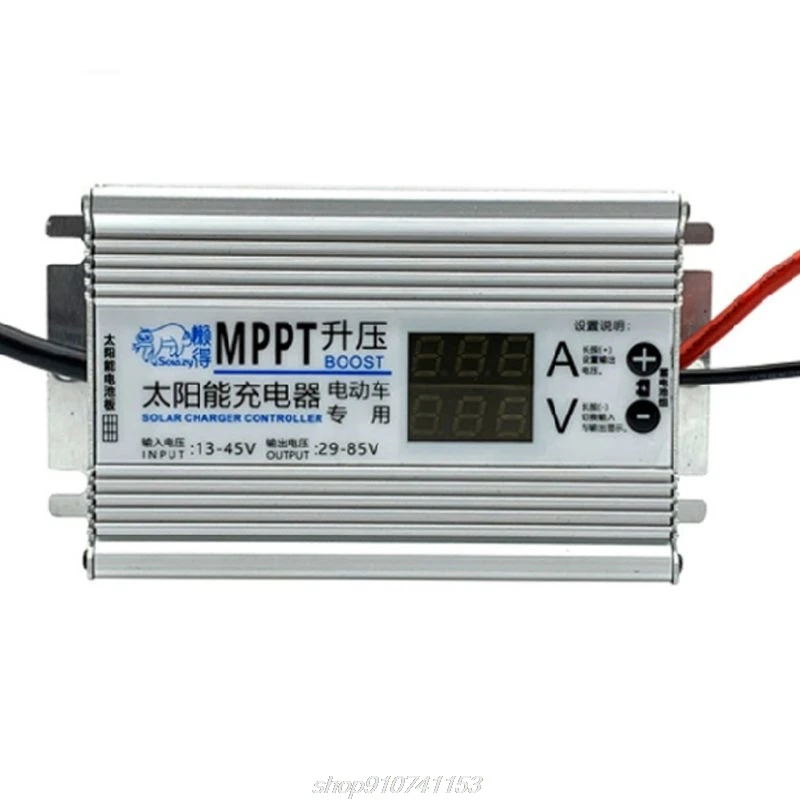 Regulador de Tensão Mppt Painel Solar Células Carregador Controlador 10a Impulsionador Ajustável 24v 36 48v 60v 72v Baterias N03 20 Dropship impulsionador ajustável 24v 36 48v 60v 72v