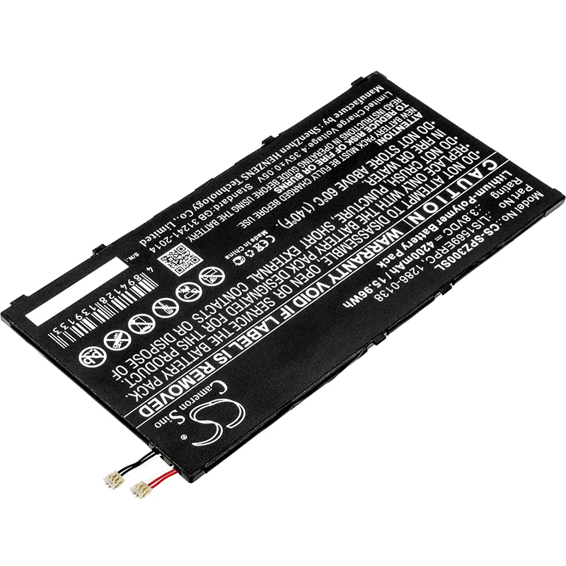 Cameron sino 4200mAhBattery для sony SGP611 SGP612/W SGP621 SGP641 SOT22 Xperia планшет Z3 компактный Xperia Z3 компактный 8,1286-0138