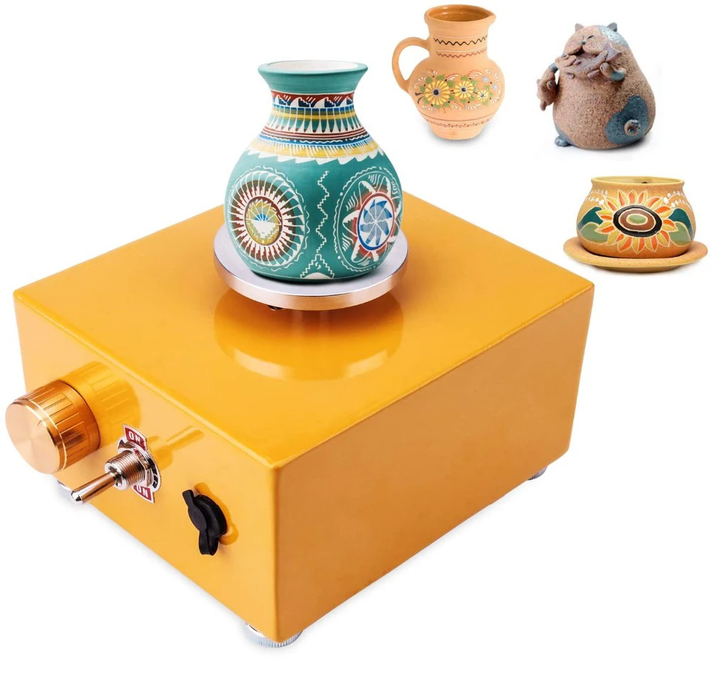 220V Turntable Pottery Wheel Ceramic Machine DIY Clay Drawing for Ceramics Work with Shaping Tools | Дом и сад