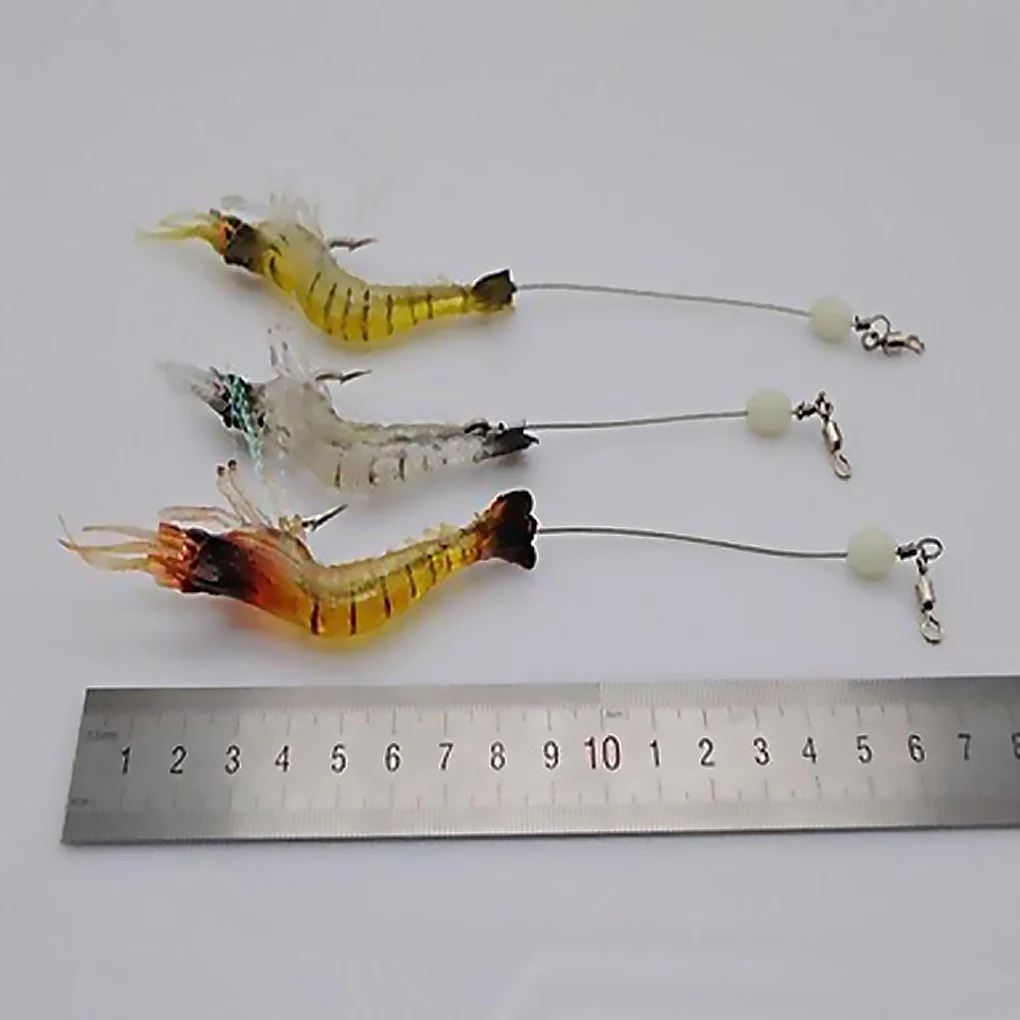 Мягкая Рыболовная Приманка Креветки 1 шт. искусственная приманка с крючком