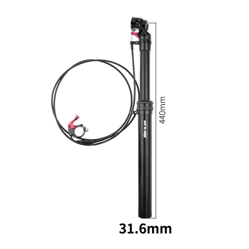 

GUB SD440 Mountain Biker Control Wire-controlled Lifting Seat Tube Black 27.2/31.6mm durable practical bike bicycle accessory