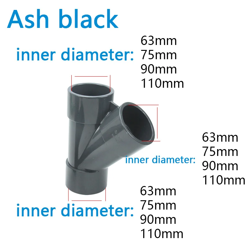 PVC 3 Way Connector para Jardim Irrigação,