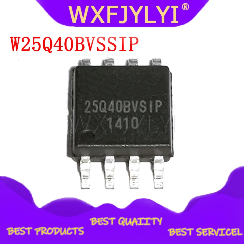 10 шт./лот 25Q40BVSIP W25Q40BVSSIP 25Q40 SOP-8 новая гарантия качества | Электронные компоненты и