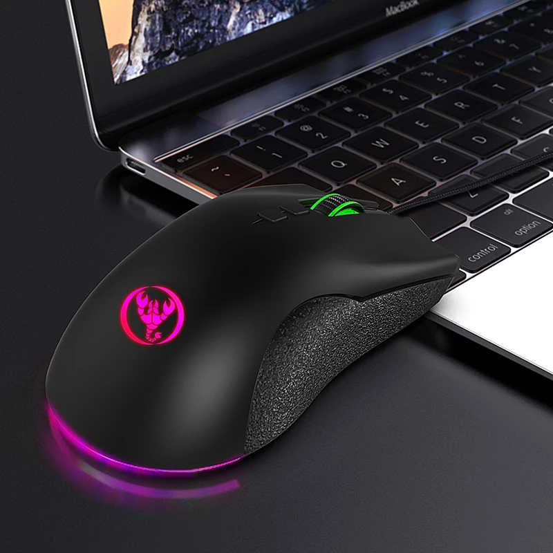 Мышь для андроид. Hxsj a883 проводная игровая мышь с rgb-подсветкой v100.