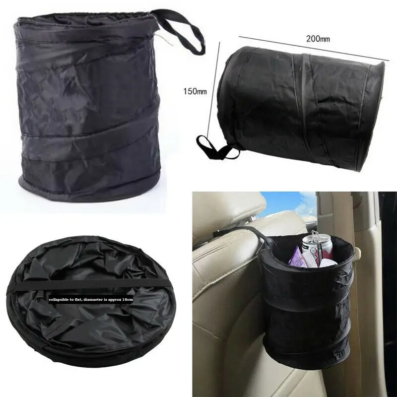 

Mini Waste Bins For Car Wastebasket Trash can Litter Container Cars Pop Up Garbage Bins Bag Water