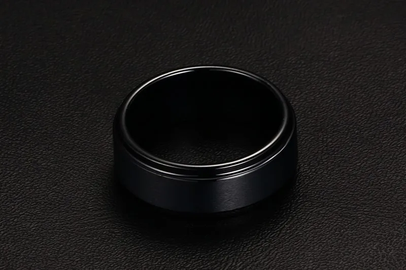 Vnox кольцо из настоящего вольфрама черное мужское классическое свадебное ювелирное USPS Прямая поставка