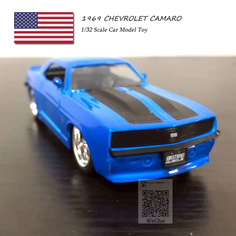 JADA 1/32 масштаб 1969 CHEVROLET CAMARO литая металлическая модель автомобиля игрушка для