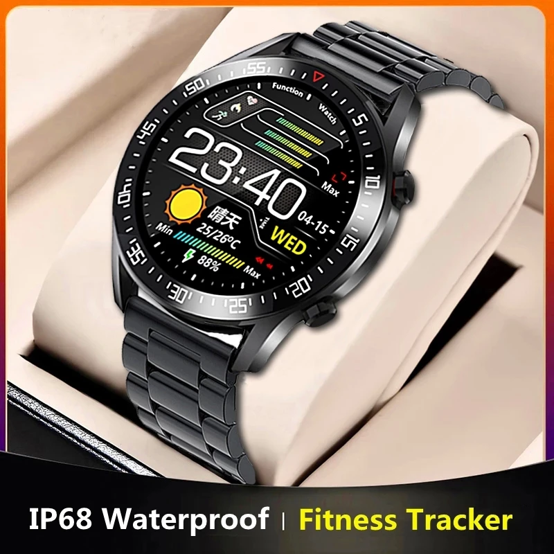 Top Business Smart Watch Men Male Smartwatch Electronics Smart Clock For Android IOS Fitness Tracker Full Bluetooth Smart-watch