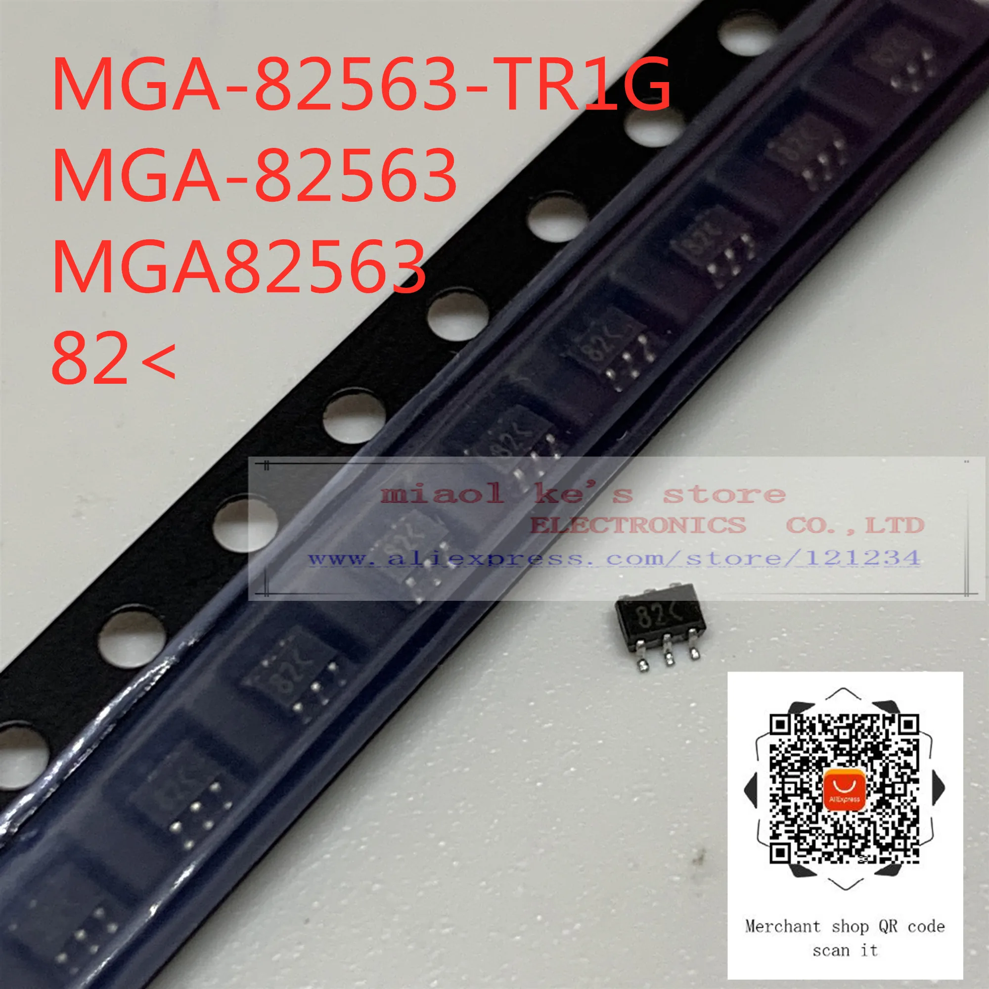 [10 шт. ~ 50 шт.] 100% Новинка Оригинал: Φ MGA82563 82&lt IC RF усилитель ISM 3 V 17.3dBm 100MHZ 6GHZ