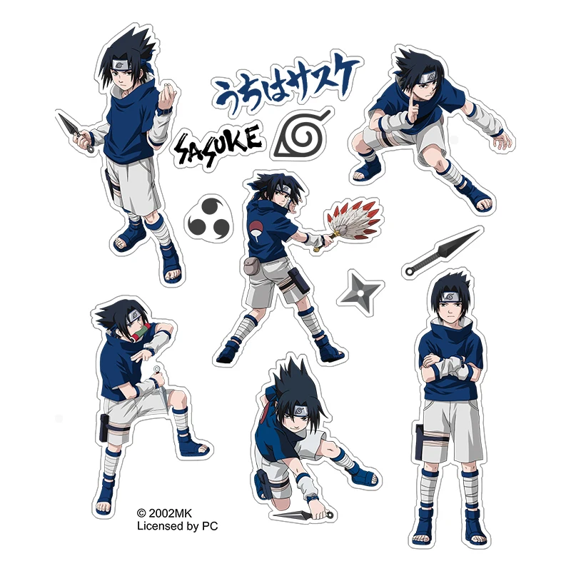 Officially Licensed NARUTO Character Cosplay Stickers Collection