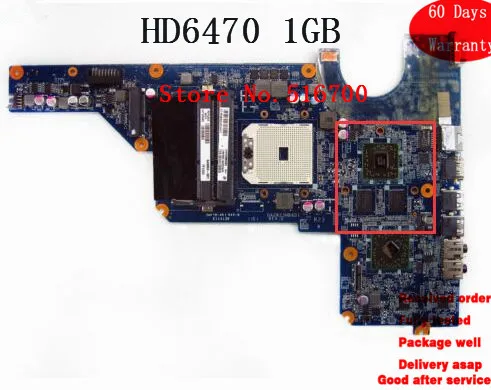 DA0R23MB6D1 для HP Pavilion G4 G6 G7 G4-1000 материнская плата ноутбука 649949-001 HD6470 запасные части