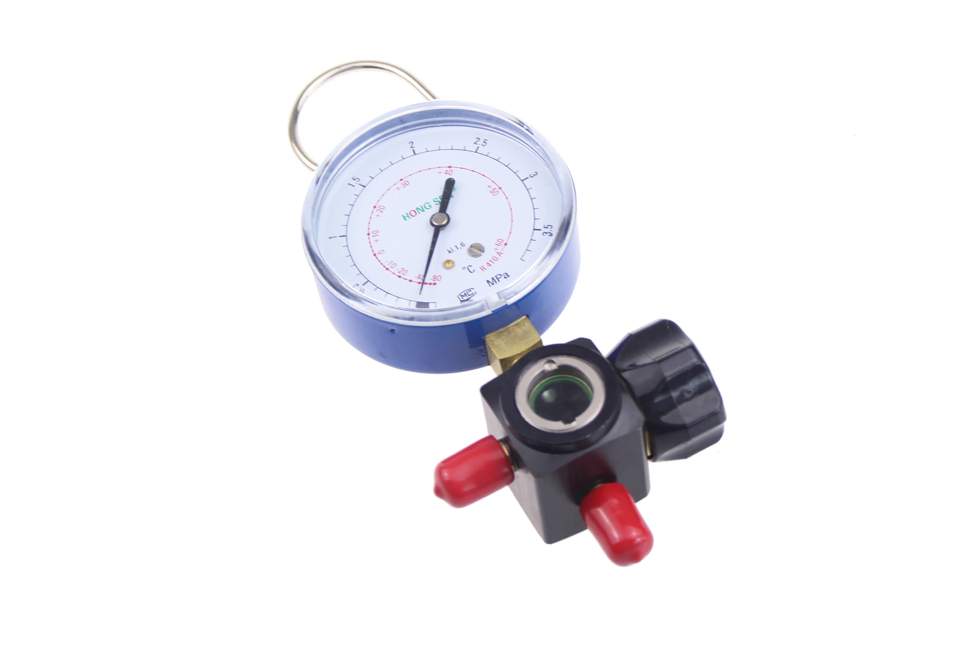 Hvac 1-way Manifold gauge HS-470A-R410 Single Gauge For R410 With 2pcs low Pressure Hose Free shipping