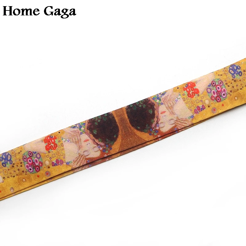 Homegaga Новое прибытие Густава Климта живопись шеи ремешки для ключей очки держатель Бисера Брелок телефоны камеры тесьма D0338