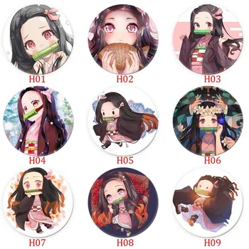 

Anime Demon Slayer: Kimetsu No Yaiba Cosplay Kamado Badge Fans Collection Backpacks Bags Badges Button Brooch Pins
