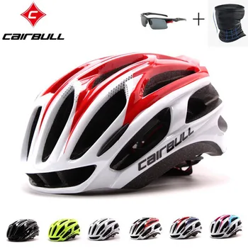 Cairbull-casco de seguridad para bicicleta, ultraligero, moldeado integrado, ajustable