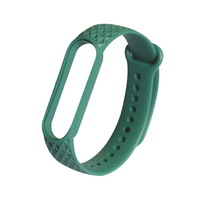 for Xiaomi Band 6 5 4 3 Strap Replacement Wristband MiBand 6 5 Wristband TPU Rhombus Strap for xiaomi Mi Band 5 6 strap
