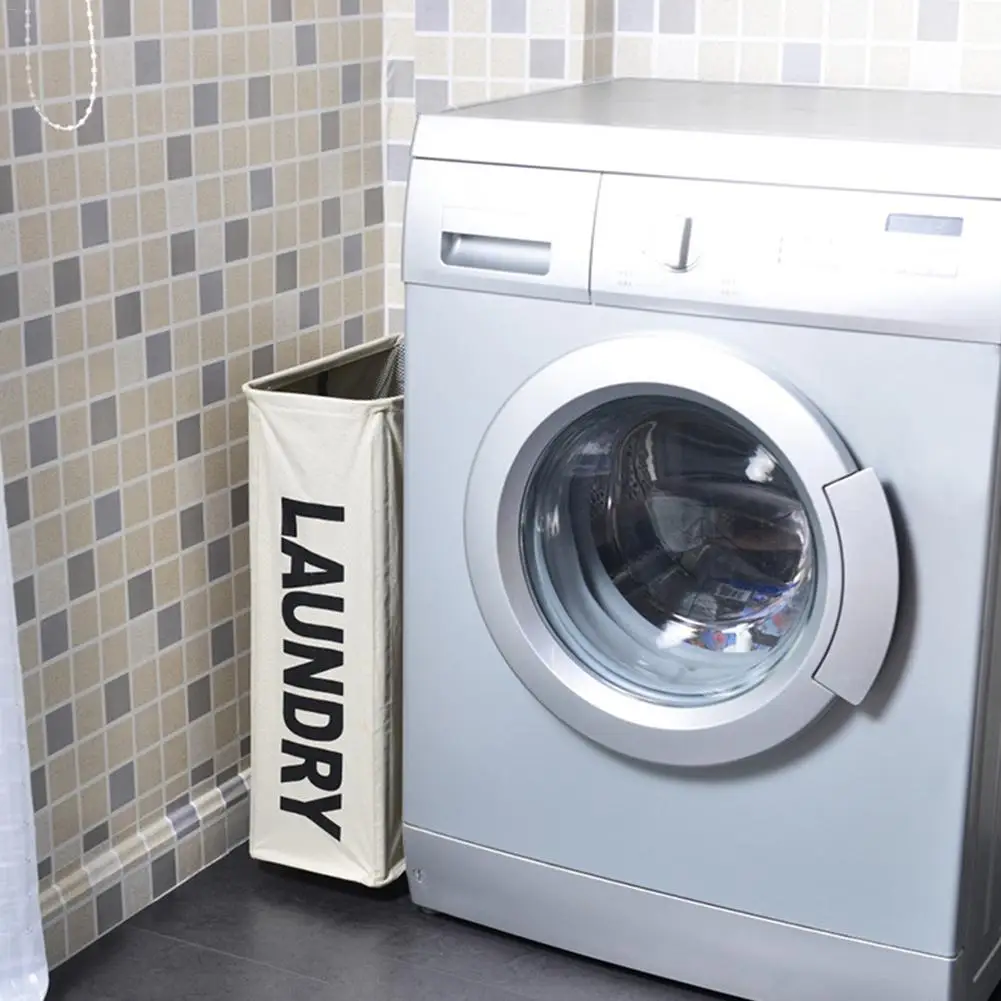 

Iron Frame Hamper Storage Organizer Dirty Laundry Bucket Foldable With Wheels Storage Basket Narrow Grid Mesh Beam Thickened