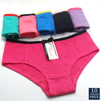 

1-10 pcs/lot dropping ladies Pantie cotton girl briefs comfortable breathable seamless quality underwear women 86999