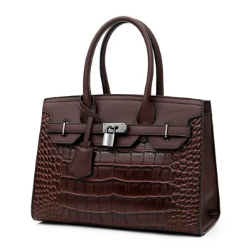 

WOMEN'S Leather Bags Crocodile Pattern Women's Luxury Handbag Shoulder Bag 2020 New Style