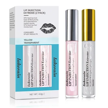 

2Colors/Set Plumping Lip Gloss Nutritious Lip Plumper Moisturizer Shiny Cherry Volume Tint Lipgloss Lipstick Makeup For Gift
