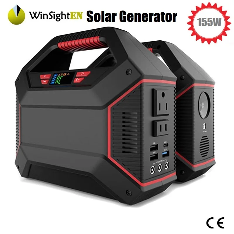 155 Вт Солнечный Генератор светодиодный Аварийные Фонари портативный солнечный