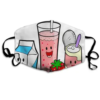 

Dustproof Washable Reusable Healthy Food Cartoon Mouth Cover Mask Respirator Germ Protective Warm Windproof Mask
