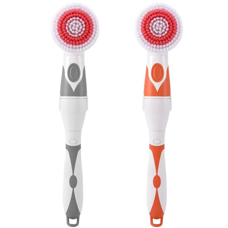 EASY-4 In 1 Electric Bath Brush Long Handle Waterproof Cleansing Brush Massage Electric Shower Brush Long Handle Waterproof Bath